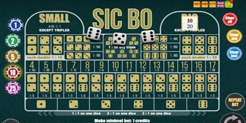 4+ loại cược Sicbo thường gặp 4+ loại cược Sicbo thường gặp